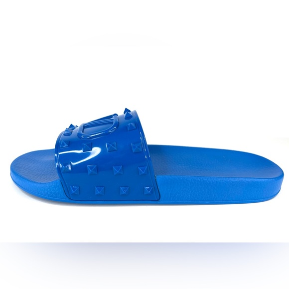 VALENTINO GARAVANI VLogo ROCKSTUD Logo Rubber Slide Men Sandals EU 46 - US 13 - Picture 10 of 13